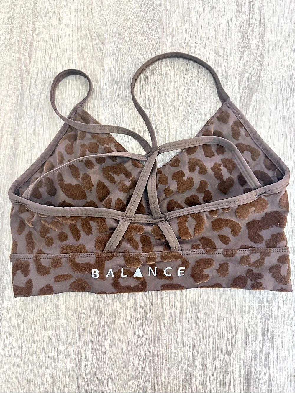 Balance Collection Women's Animal Print Sports Bra Like New